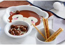 Load image into Gallery viewer, Children Dinnerware Set Ceramic Cartoon Animals