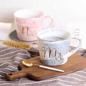 Ceramic Marble Grain Coffie Mugs