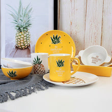 Load image into Gallery viewer, Pineapple Waist Gold Ceramic Mug