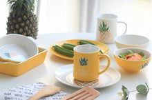 Load image into Gallery viewer, Pineapple Waist Gold Ceramic Mug