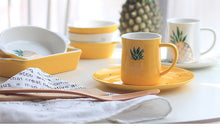 Load image into Gallery viewer, Pineapple Waist Gold Ceramic Mug