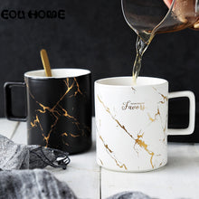 Load image into Gallery viewer, Marble Gold Texture Coffee Mugs