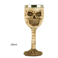 Load image into Gallery viewer, Skull Cocktail Goblet Wine Glass Stainless Steel