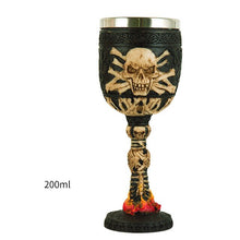 Load image into Gallery viewer, Skull Cocktail Goblet Wine Glass Stainless Steel