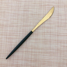 Load image into Gallery viewer, Splicing Black Golden&amp;Silver Flatware 20pcs Set
