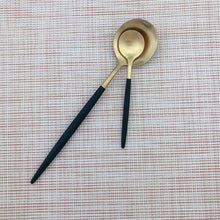 Load image into Gallery viewer, Splicing Black Golden&amp;Silver Flatware 20pcs Set