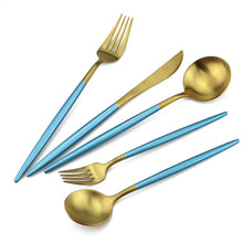 Load image into Gallery viewer, New Style Black Gold 20pcs Dinnerware Set