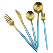 Load image into Gallery viewer, New Style Black Gold 20pcs Dinnerware Set