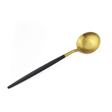 Load image into Gallery viewer, New Style Black Gold 20pcs Dinnerware Set