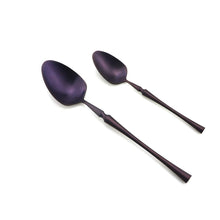 Load image into Gallery viewer, Retro Purple Matte 4/5/6pcs Dinnerware