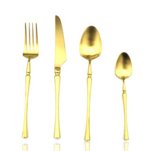Load image into Gallery viewer, Gorgeous Stainless Steel Golden 32pcs Cutlery Set