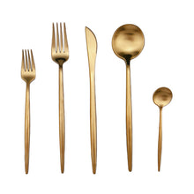 Load image into Gallery viewer, Stylish Matte Rose Flatware 20pcs Set
