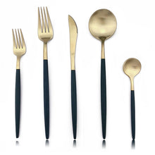 Load image into Gallery viewer, Stylish Matte Rose Flatware 20pcs Set
