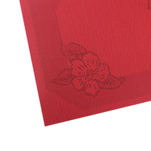 Load image into Gallery viewer, Red Flower Placemats