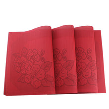 Load image into Gallery viewer, Red Flower Placemats