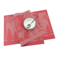 Load image into Gallery viewer, Christmas Tree Snow Red Dining Kitchen Tableware