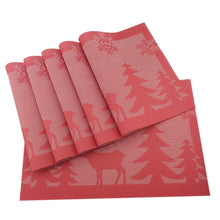 Load image into Gallery viewer, Christmas Tree Snow Red Dining Kitchen Tableware