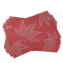 Load image into Gallery viewer, Vinyl Red Maple Leafs Heat Resistant Placemat