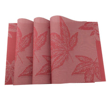 Load image into Gallery viewer, Vinyl Red Maple Leafs Heat Resistant Placemat