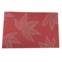 Load image into Gallery viewer, Vinyl Red Maple Leafs Heat Resistant Placemat