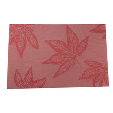 Load image into Gallery viewer, Vinyl Red Maple Leafs Heat Resistant Placemat