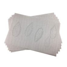 Load image into Gallery viewer, Vinyl Silver Leafs Placemats