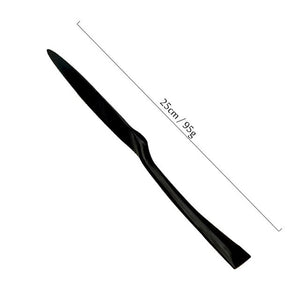 Black Cutlery 18/10 Stainless Steel Dinnerware