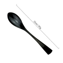 Load image into Gallery viewer, Black Cutlery 18/10 Stainless Steel Dinnerware