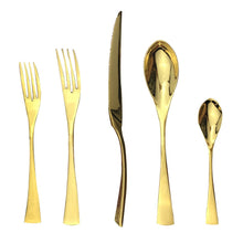 Load image into Gallery viewer, Gold Flatware Set Stainless Steel Tableware