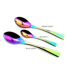 Load image into Gallery viewer, Gold Flatware Set Stainless Steel Tableware