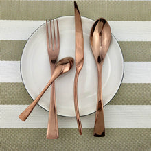 Load image into Gallery viewer, Rose Mirror Cutlery Stainless Steel Dinnerware