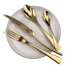 Load image into Gallery viewer, Rose Mirror Cutlery Stainless Steel Dinnerware