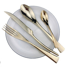 Load image into Gallery viewer, Rose Mirror Cutlery Stainless Steel Dinnerware
