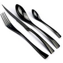 Load image into Gallery viewer, Rose Mirror Cutlery Stainless Steel Dinnerware
