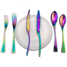 Load image into Gallery viewer, Shiny Blue Cutlery Stainless Steel Dinnerware