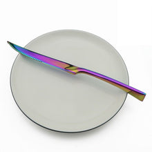 Load image into Gallery viewer, Shiny Blue Cutlery Stainless Steel Dinnerware