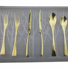 Load image into Gallery viewer, Shiny Blue Cutlery Stainless Steel Dinnerware