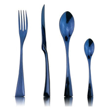 Load image into Gallery viewer, Stylish Blue Flatware Dinnerware Stainless Steel Cutlery Set