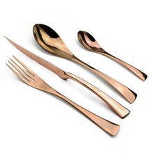 Load image into Gallery viewer, Stylish Blue Flatware Dinnerware Stainless Steel Cutlery Set