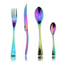 Load image into Gallery viewer, Stylish Blue Flatware Dinnerware Stainless Steel Cutlery Set