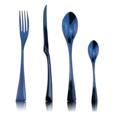 Load image into Gallery viewer, Stylish Blue Flatware Dinnerware Stainless Steel Cutlery Set