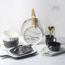 Load image into Gallery viewer, European Style Marble Pattern Ceramic Tableware
