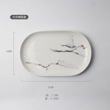 Load image into Gallery viewer, European Style Marble Pattern Ceramic Tableware