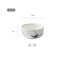 Load image into Gallery viewer, European Style Marble Pattern Ceramic Tableware