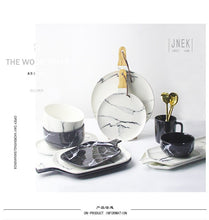 Load image into Gallery viewer, European Style Marble Pattern Ceramic Tableware